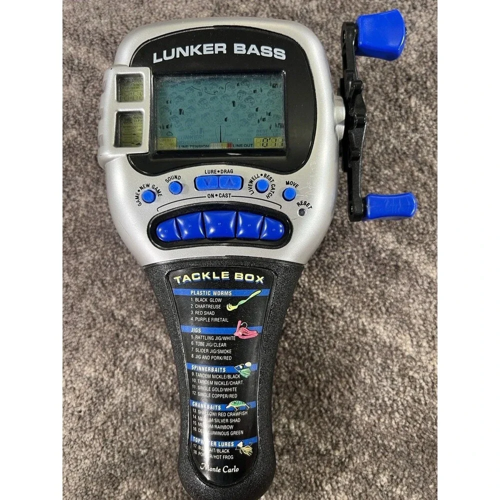 Lunker Bass Electronic Hand Held Fishing Game by Radical Tested Works